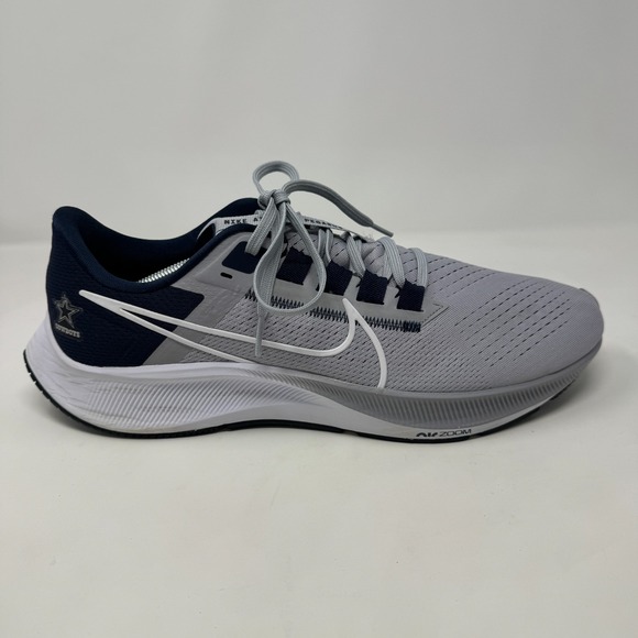 Nike Air Zoom Pegasus 38 Dallas Cowboys Blue Grey Shoes DJ0822-001 Men's Size 13 - Picture 2 of 16